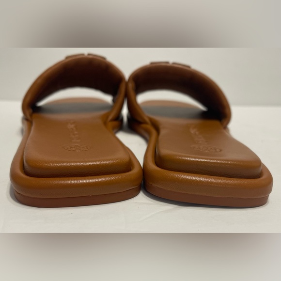 Tory Burch Double T Sport Slides Sandals Size 7 🩴🐻🤎 - Picture 10 of 11